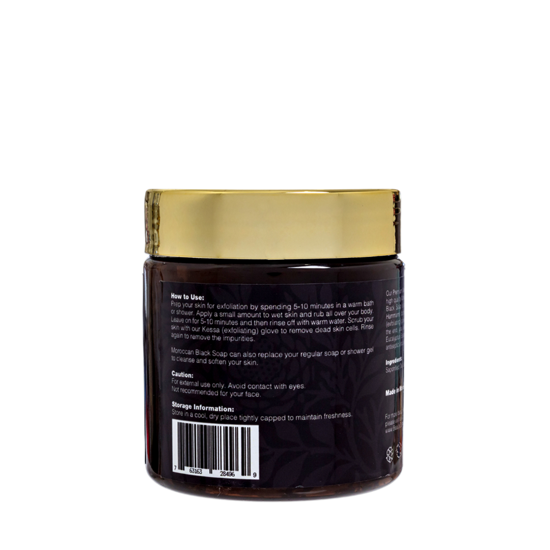 Moroccan Black Soap with Orange Blossom BeautyZana